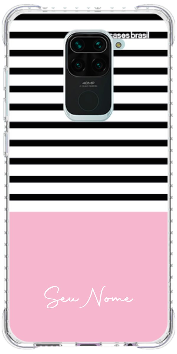 Capinha para Celular Listras Base Rosa