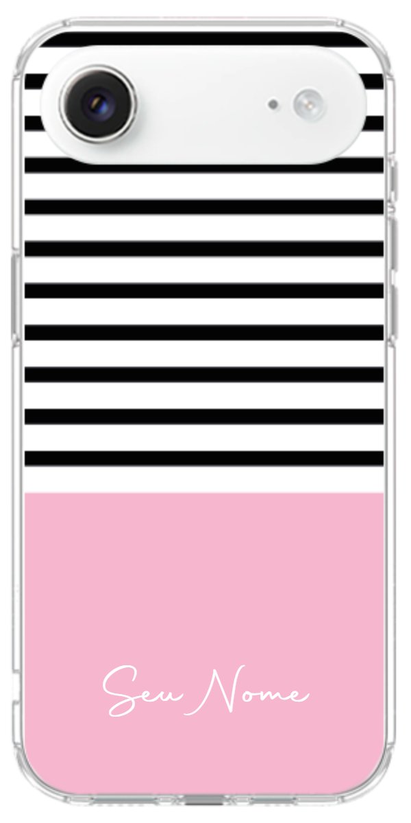 Capinha para Celular Listras Base Rosa