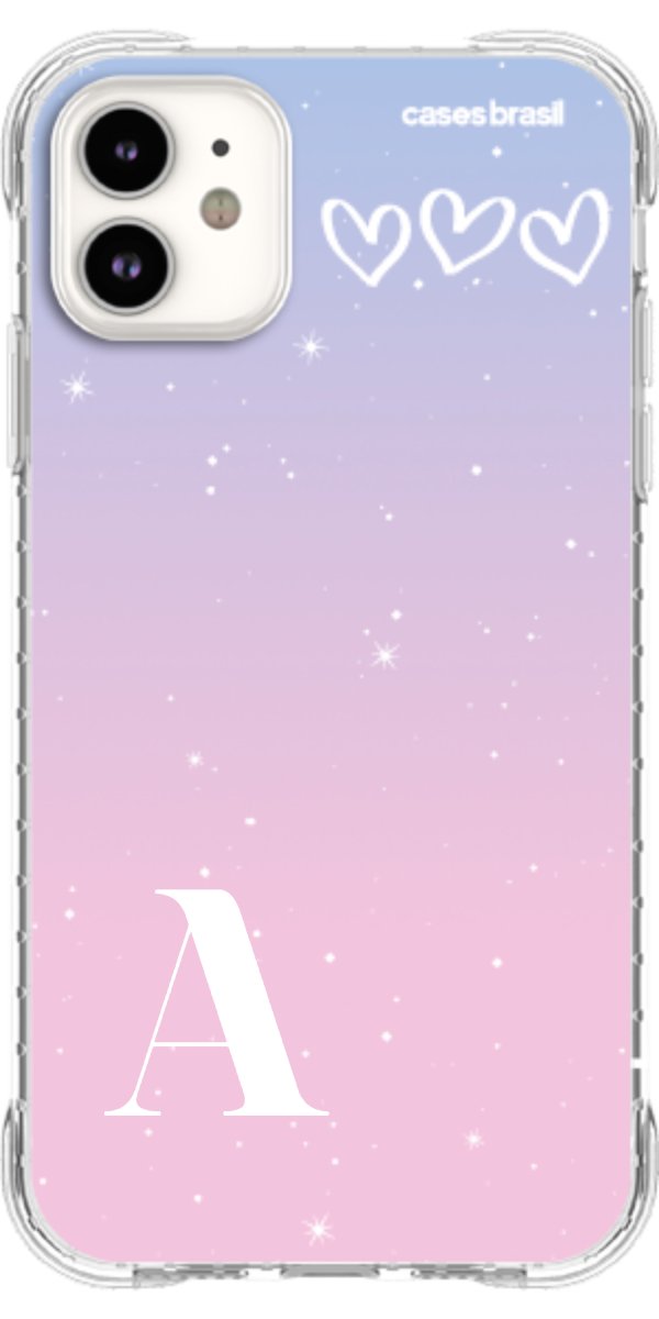 Capinha para Celular Degradê com Sua Inicial