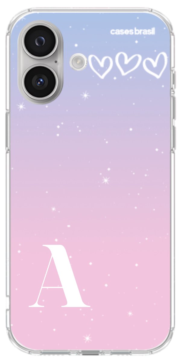 Capinha para Celular Degradê com Sua Inicial