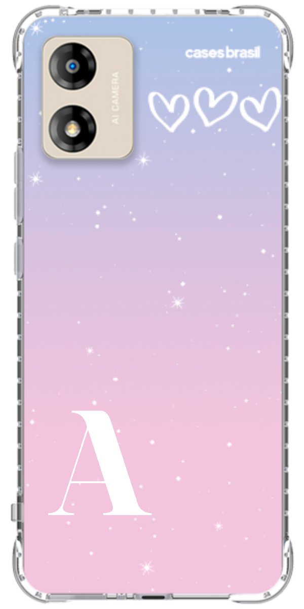 Capinha para Celular Degradê com Sua Inicial