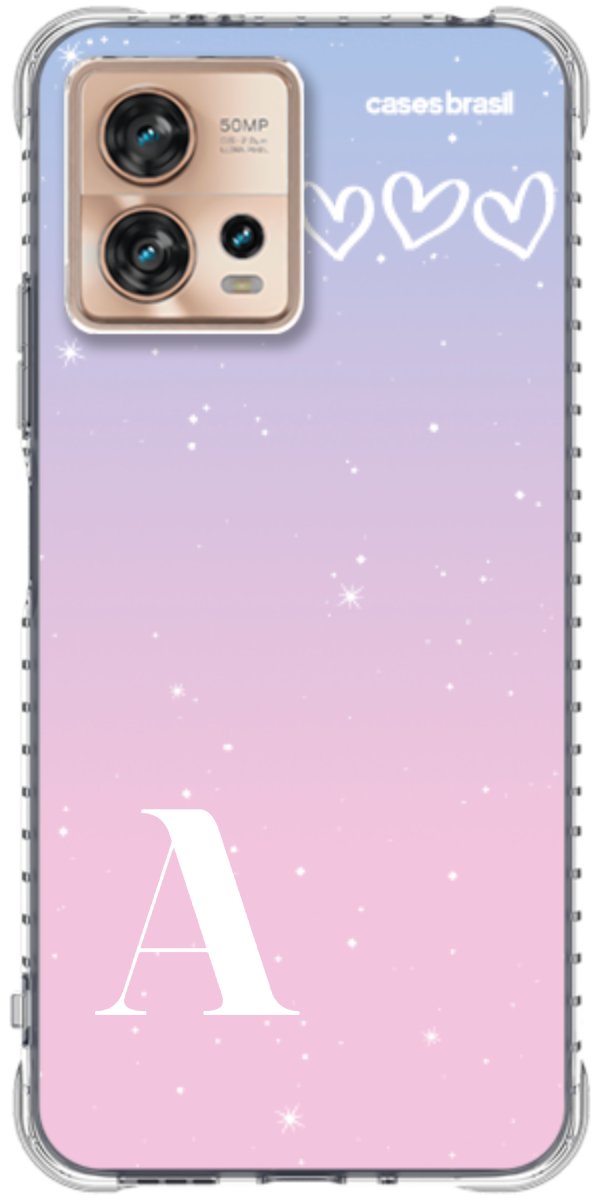 Capinha para Celular Degradê com Sua Inicial