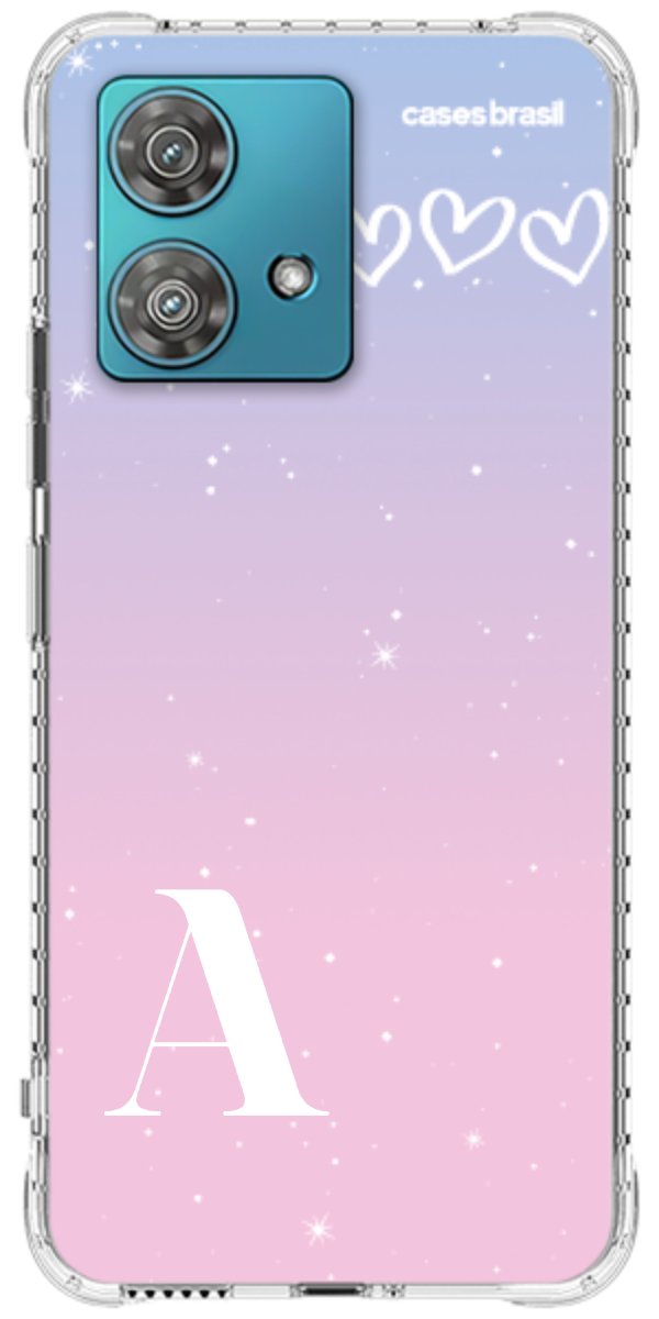 Capinha para Celular Degradê com Sua Inicial