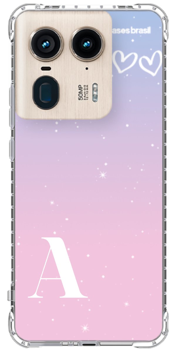 Capinha para Celular Degradê com Sua Inicial