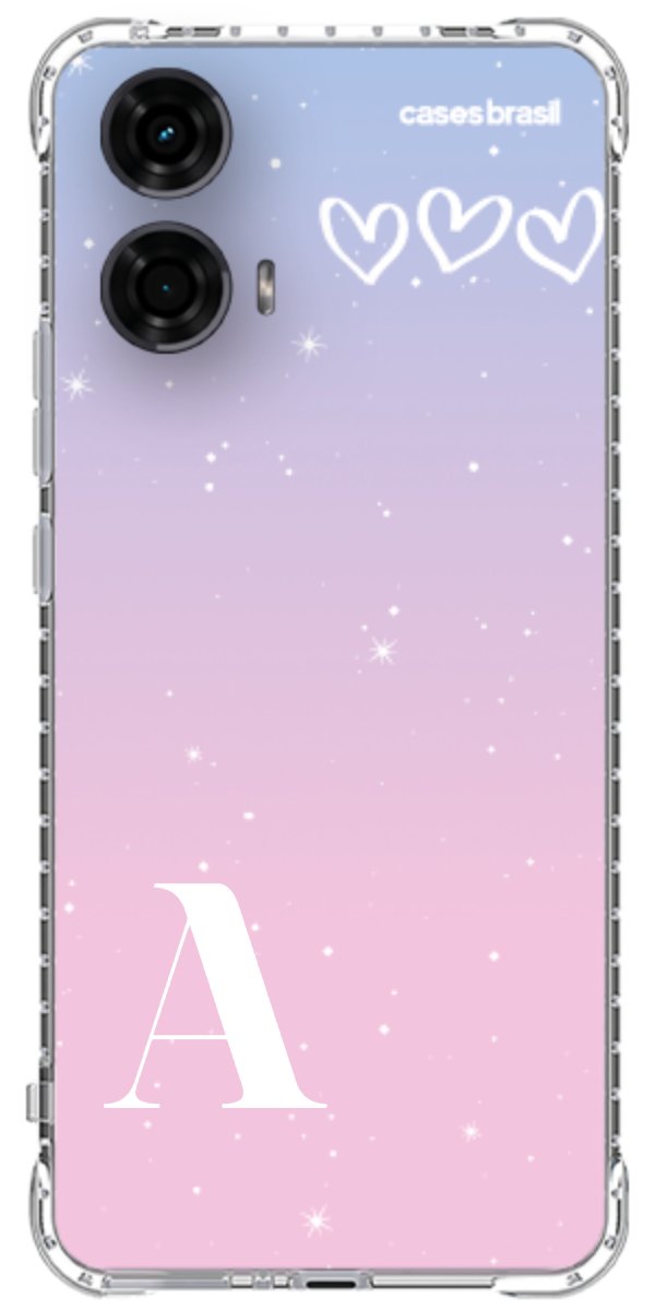 Capinha para Celular Degradê com Sua Inicial