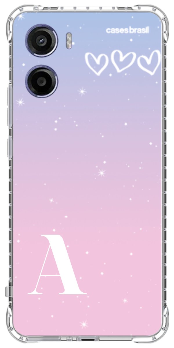 Capinha para Celular Degradê com Sua Inicial