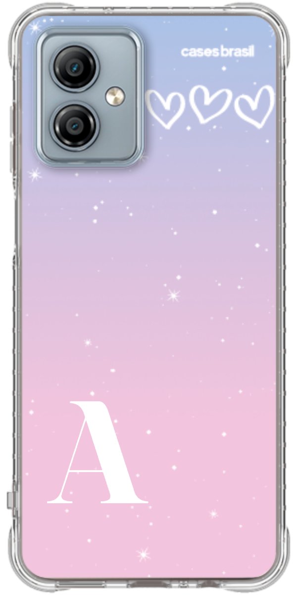 Capinha para Celular Degradê com Sua Inicial