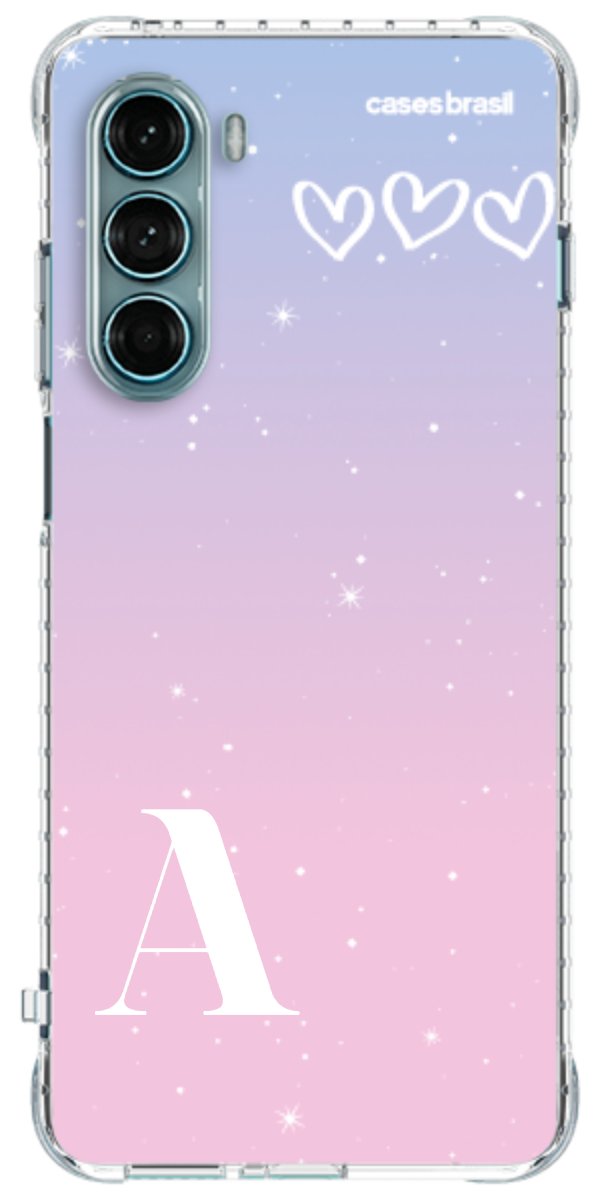 Capinha para Celular Degradê com Sua Inicial