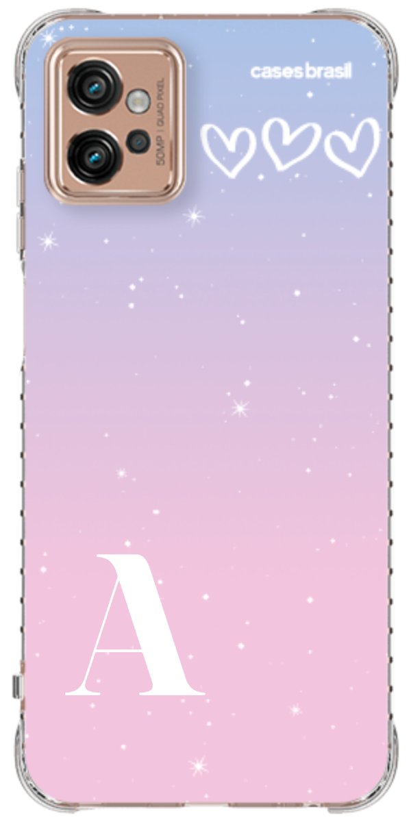 Capinha para Celular Degradê com Sua Inicial
