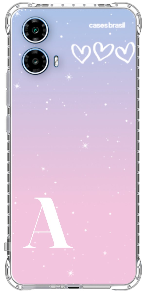 Capinha para Celular Degradê com Sua Inicial