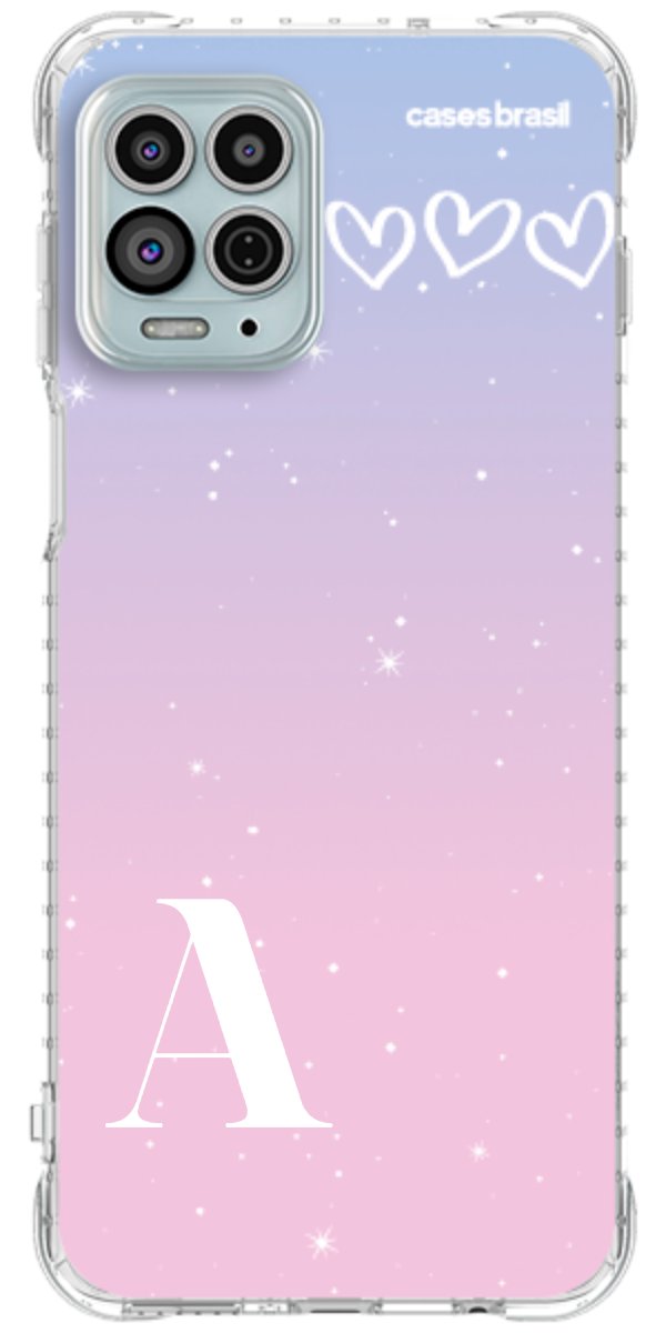 Capinha para Celular Degradê com Sua Inicial