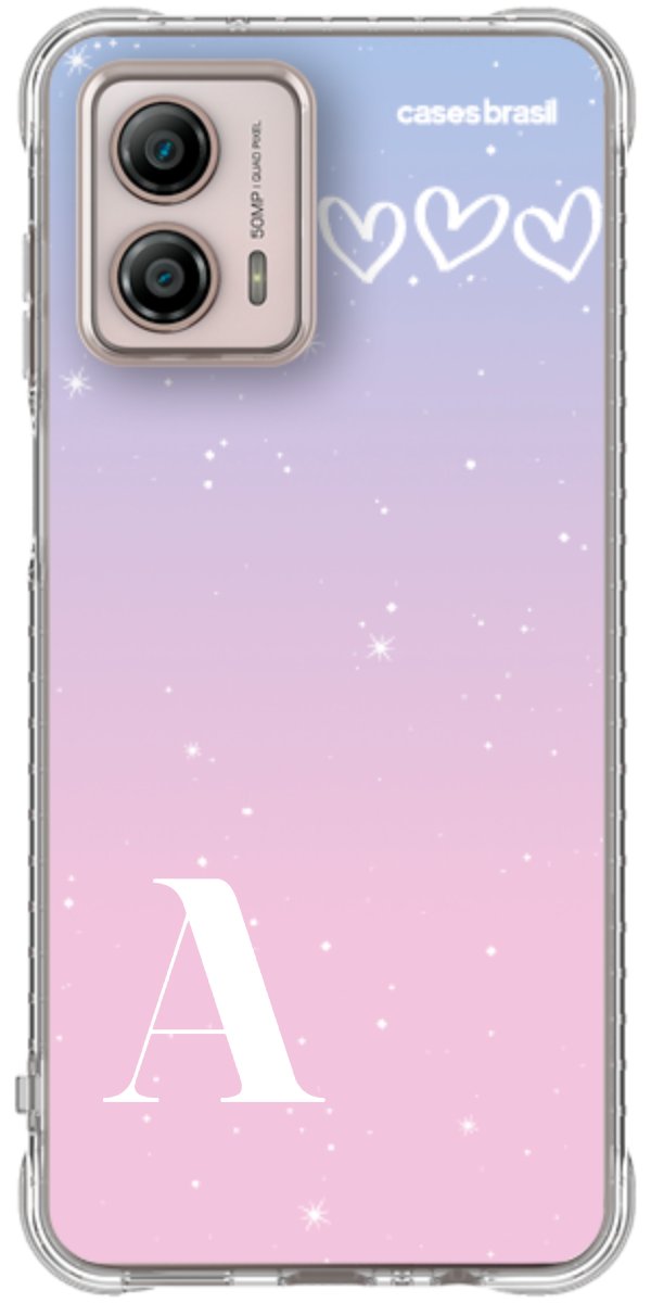 Capinha para Celular Degradê com Sua Inicial