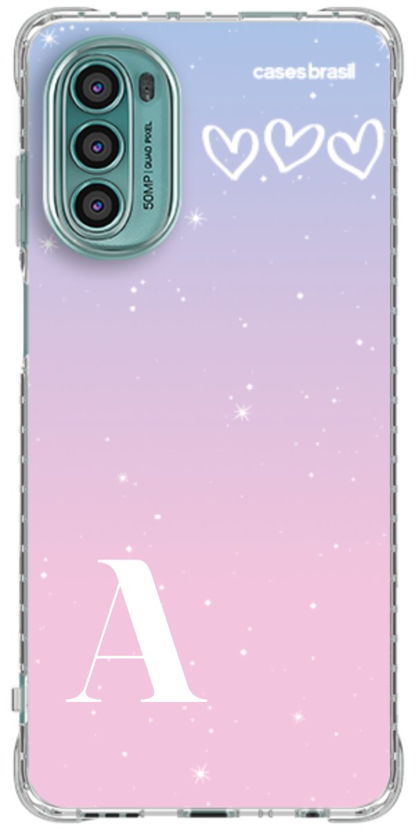 Capinha para Celular Degradê com Sua Inicial