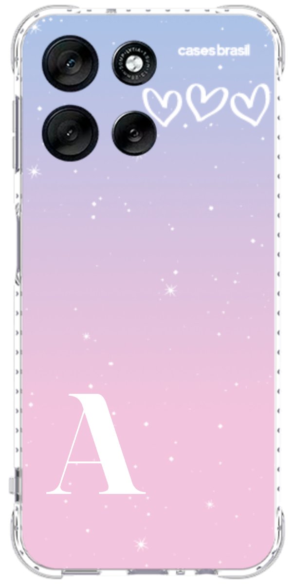 Capinha para Celular Degradê com Sua Inicial