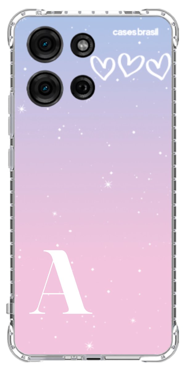 Capinha para Celular Degradê com Sua Inicial