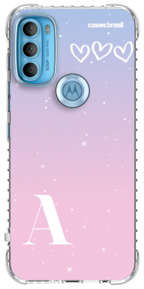 Capinha para Celular Degradê com Sua Inicial