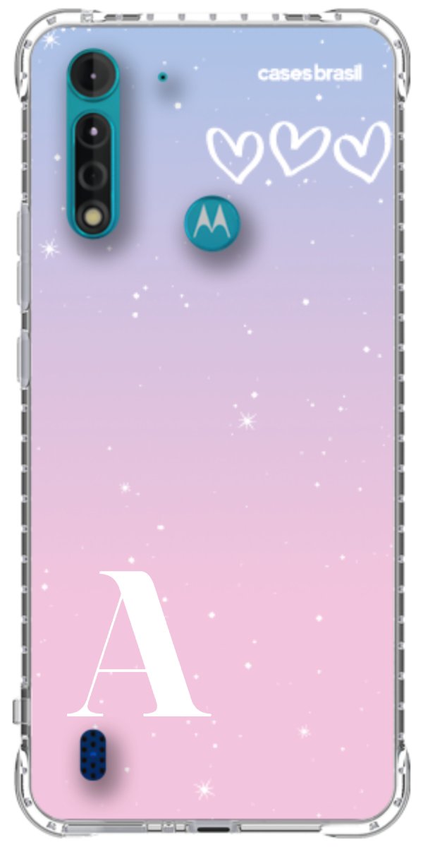 Capinha para Celular Degradê com Sua Inicial