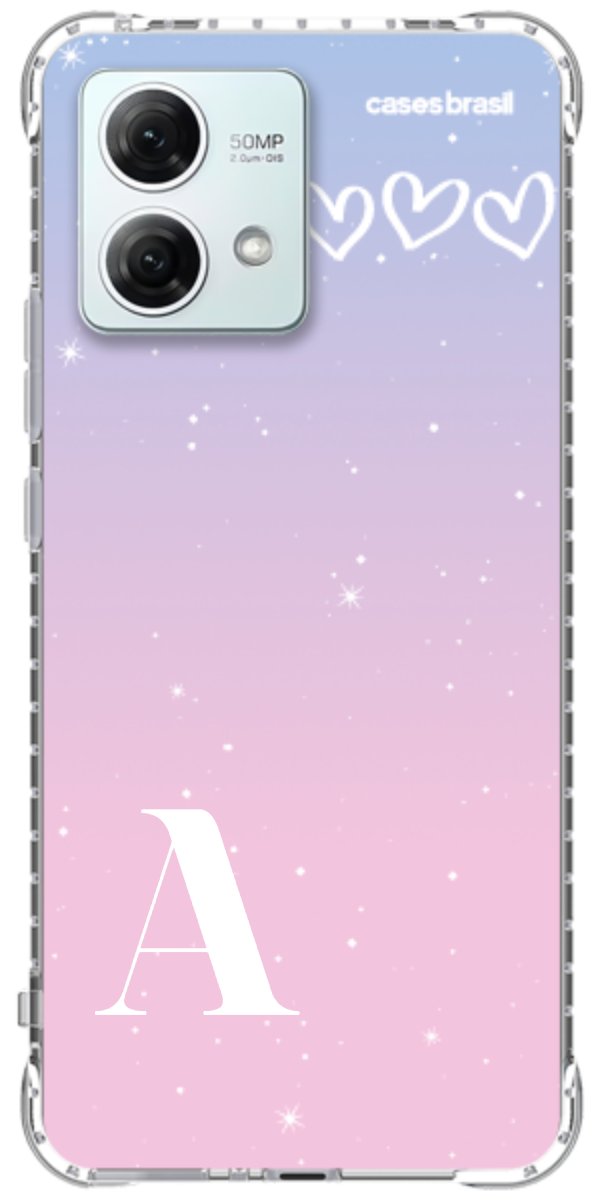 Capinha para Celular Degradê com Sua Inicial