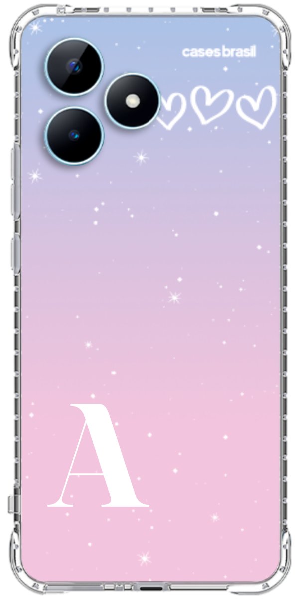 Capinha para Celular Degradê com Sua Inicial