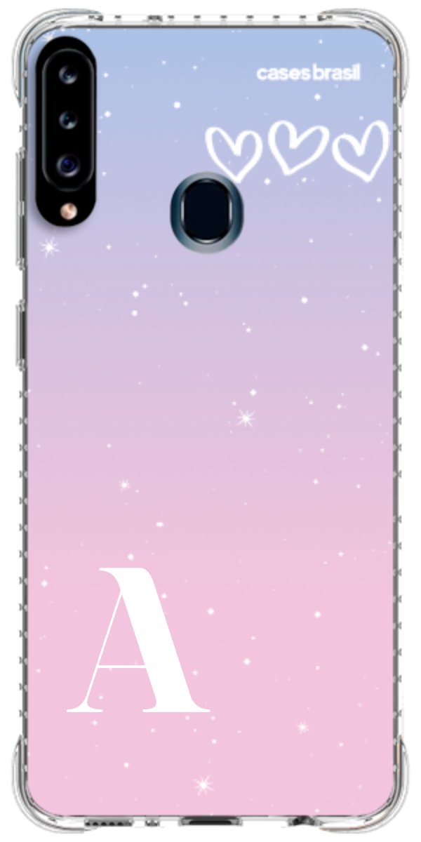 Capinha para Celular Degradê com Sua Inicial