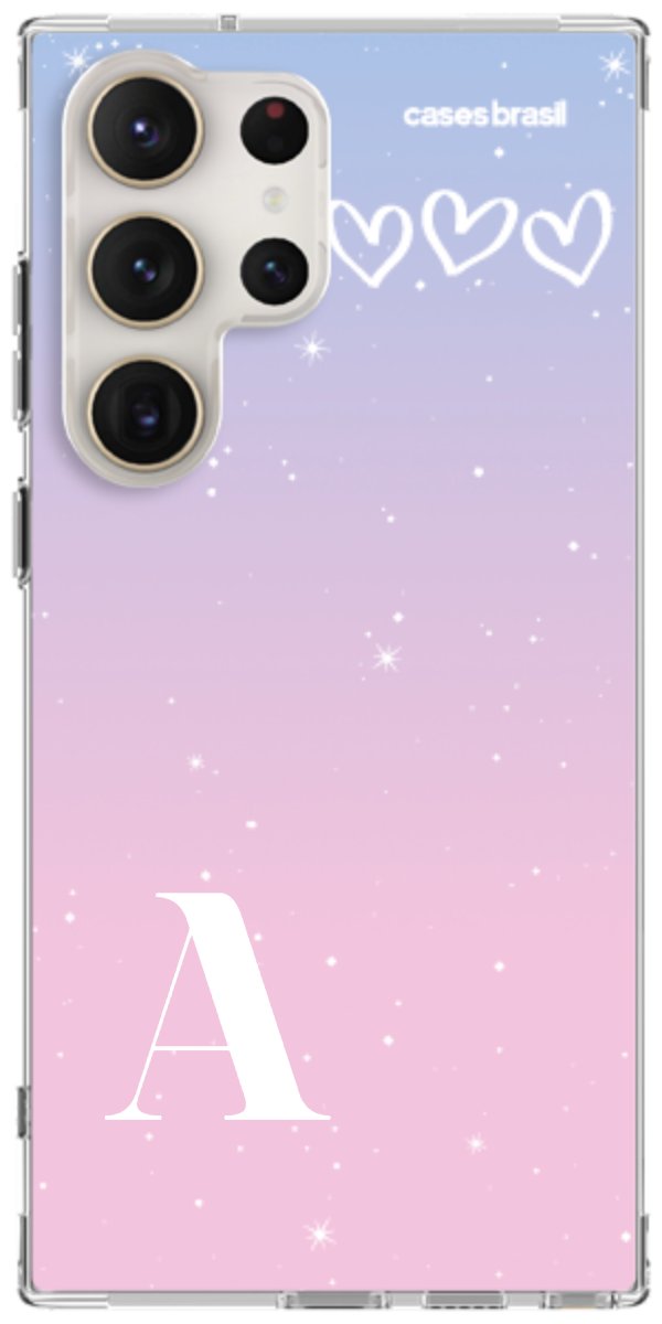Capinha para Celular Degradê com Sua Inicial