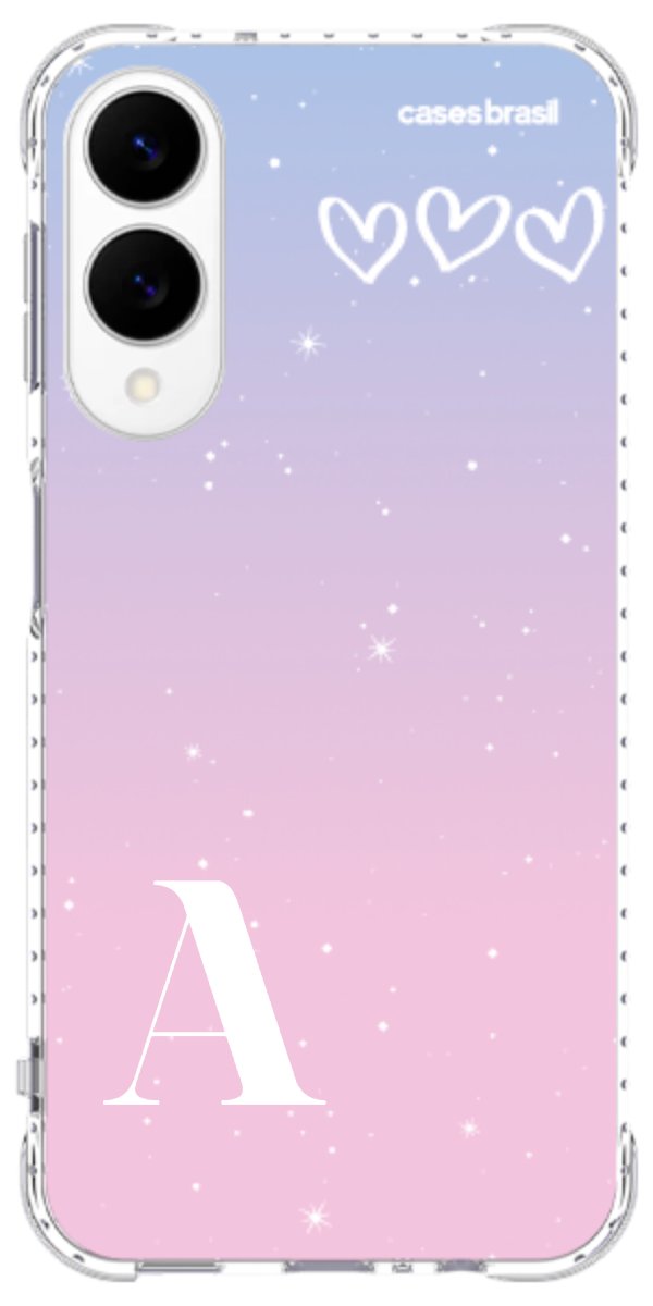 Capinha para Celular Degradê com Sua Inicial