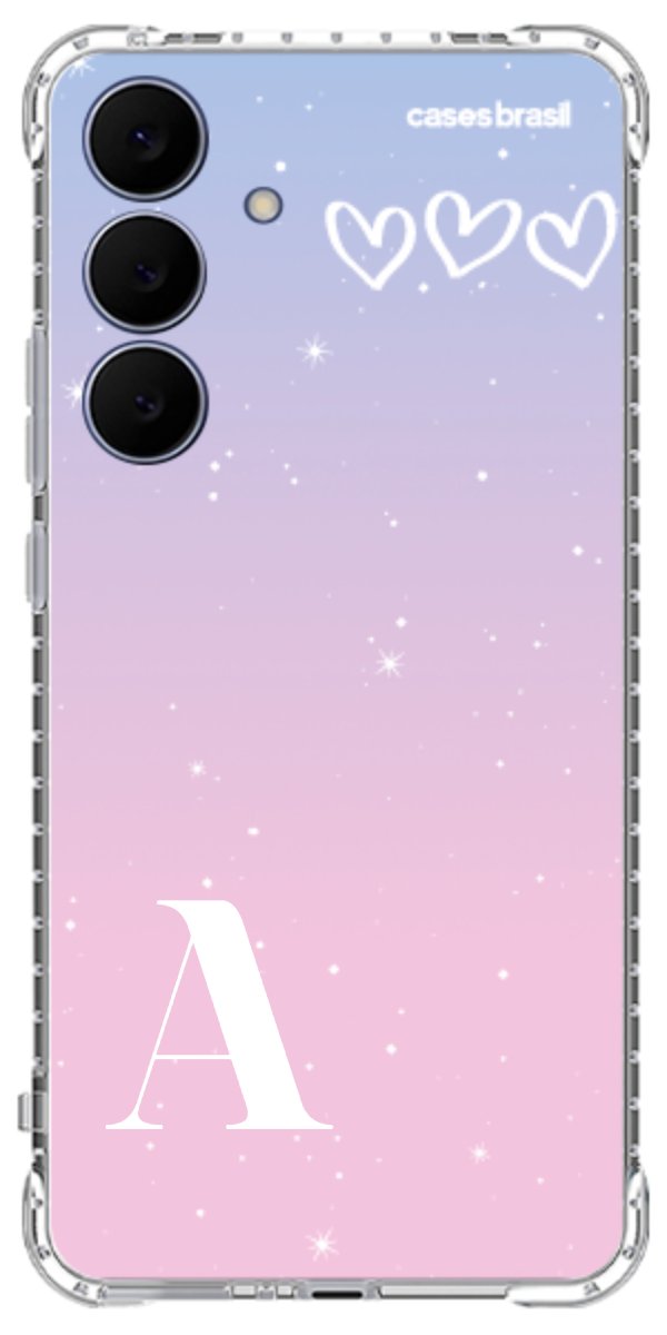 Capinha para Celular Degradê com Sua Inicial