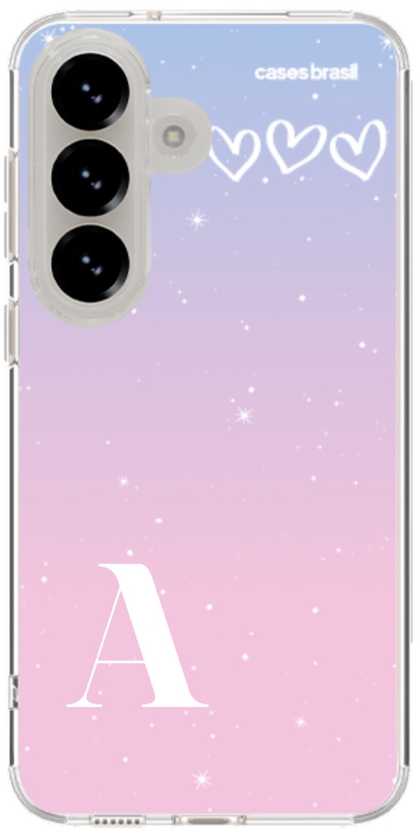 Capinha para Celular Degradê com Sua Inicial