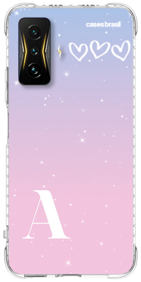 Capinha para Celular Degradê com Sua Inicial