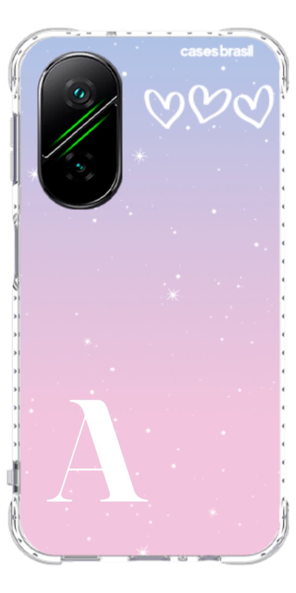 Capinha para Celular Degradê com Sua Inicial