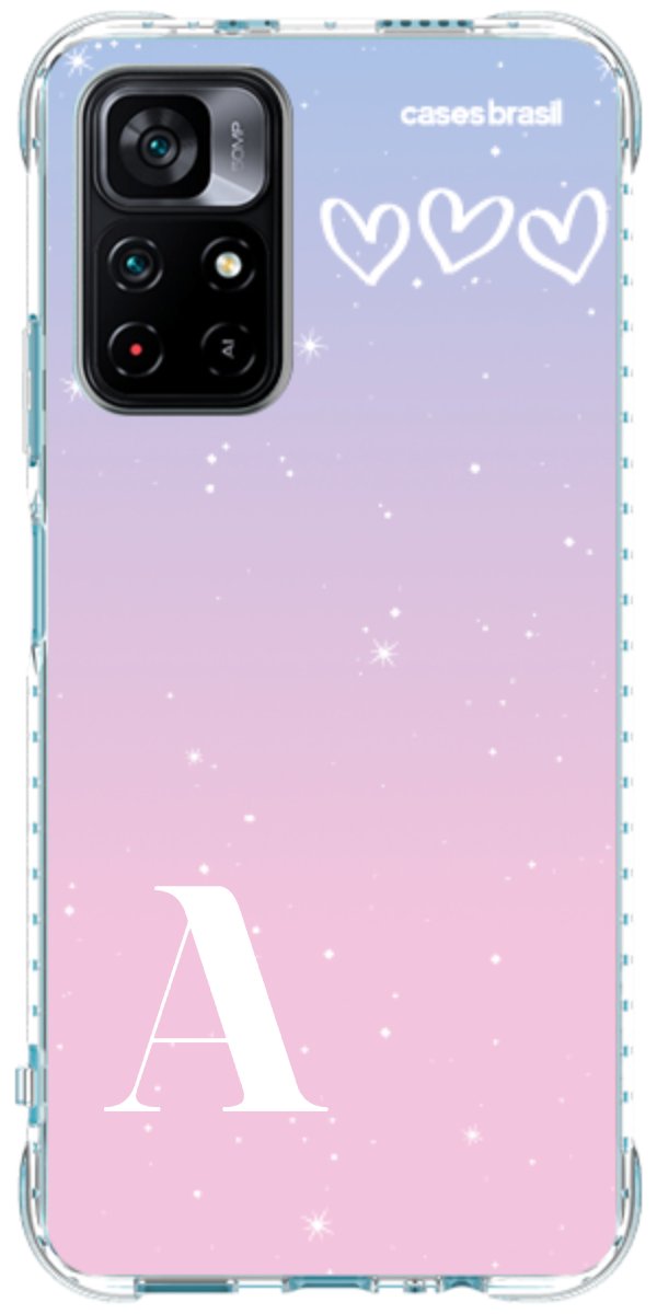 Capinha para Celular Degradê com Sua Inicial