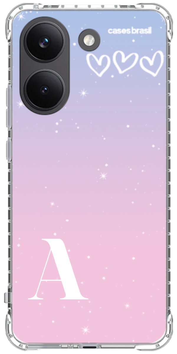 Capinha para Celular Degradê com Sua Inicial