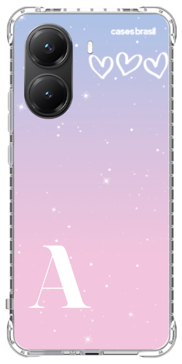 Capinha para Celular Degradê com Sua Inicial