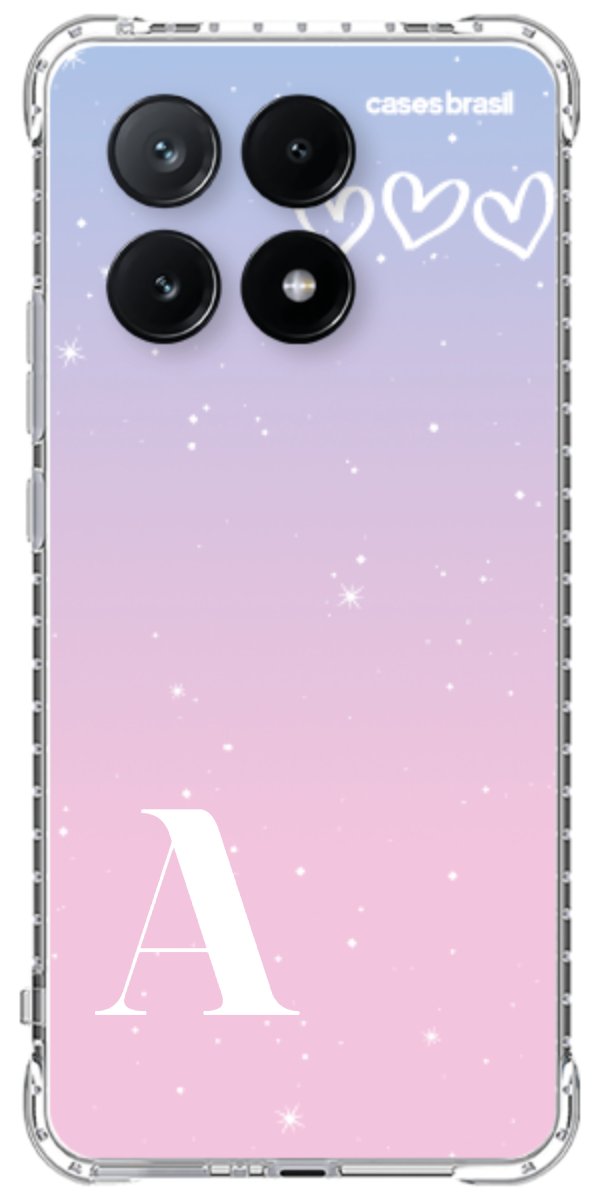 Capinha para Celular Degradê com Sua Inicial