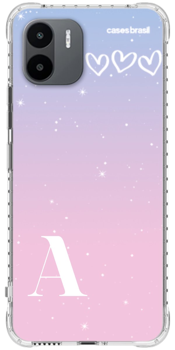 Capinha para Celular Degradê com Sua Inicial
