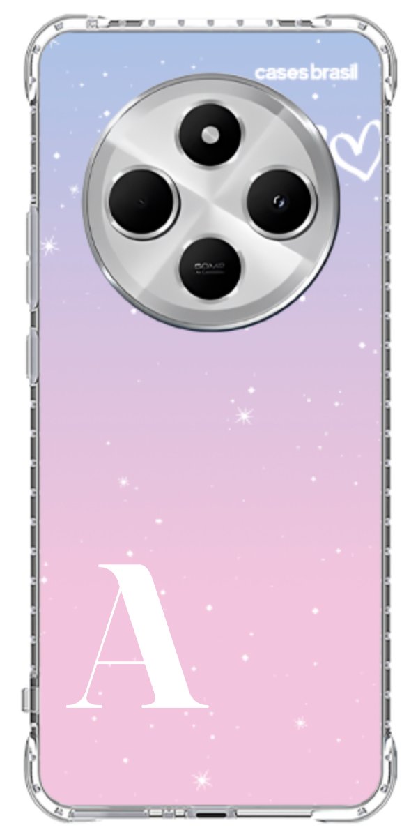 Capinha para Celular Degradê com Sua Inicial