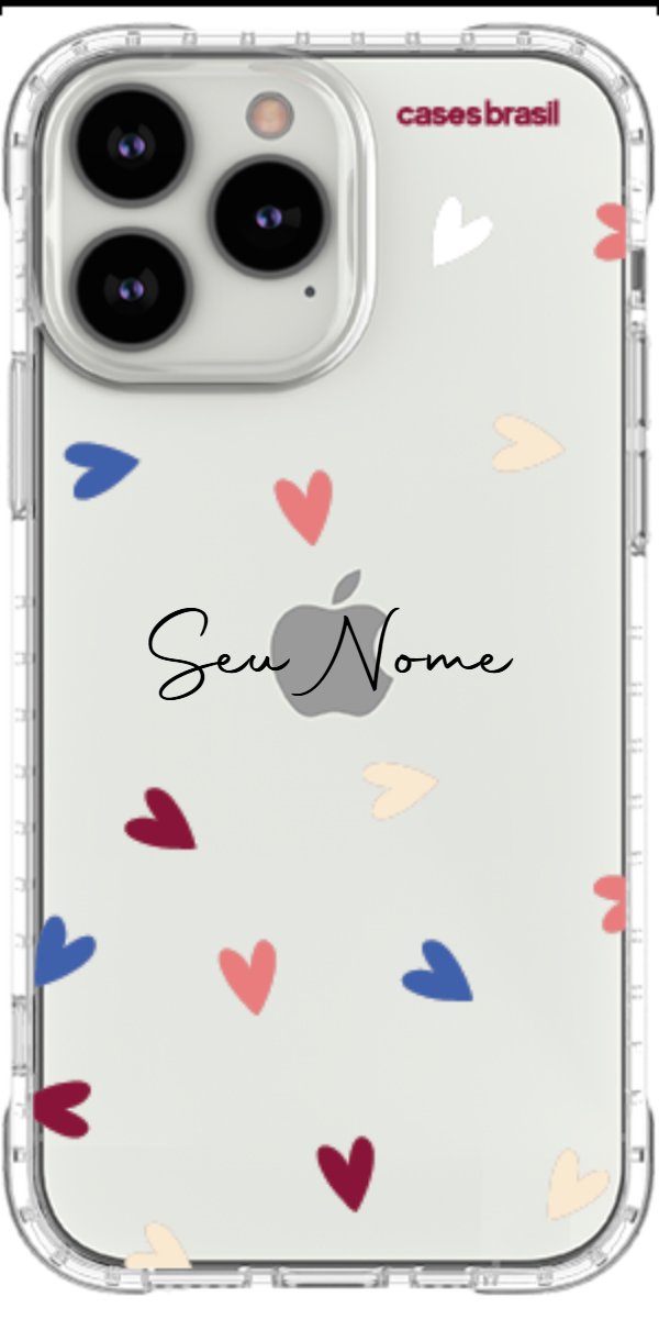 Capinha para Celular Corações Coloridos