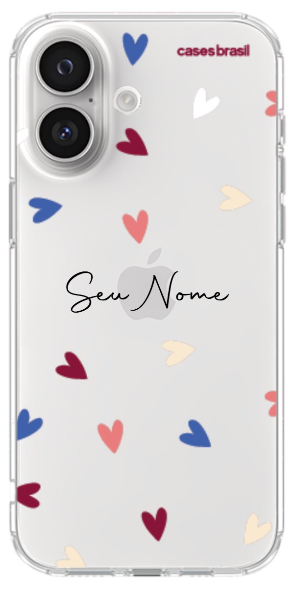 Capinha para Celular Corações Coloridos