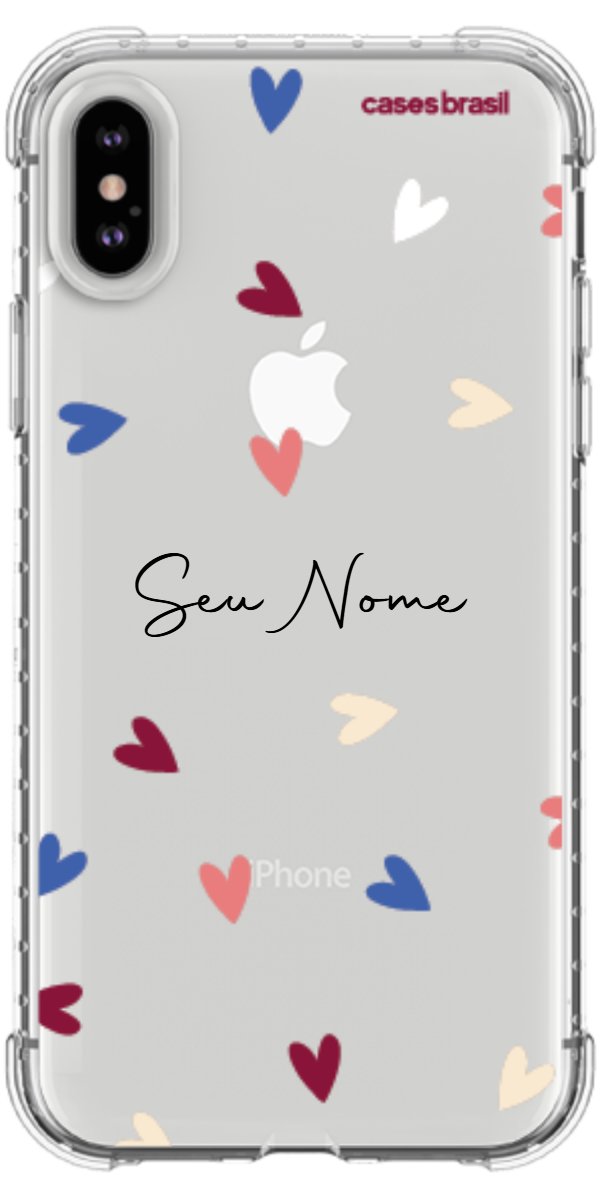 Capinha para Celular Corações Coloridos