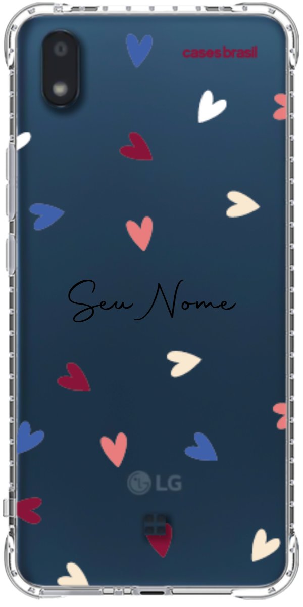 Capinha para Celular Corações Coloridos