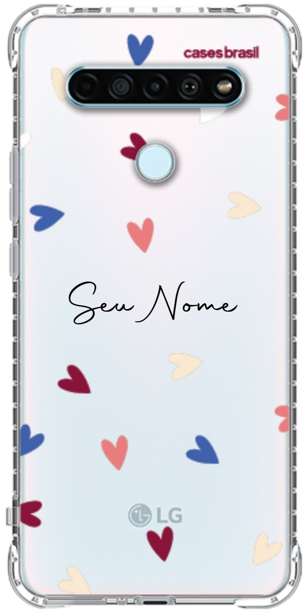Capinha para Celular Corações Coloridos