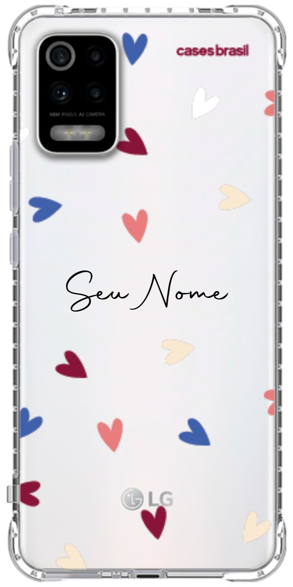Capinha para Celular Corações Coloridos