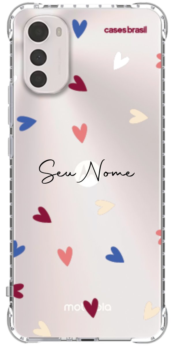 Capinha para Celular Corações Coloridos