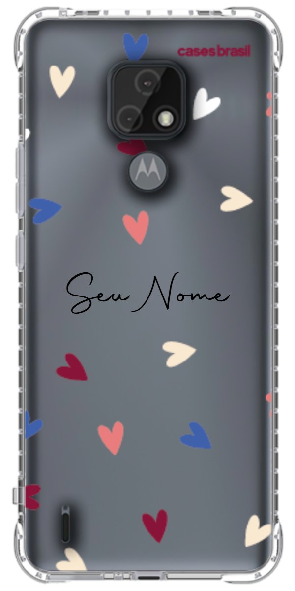 Capinha para Celular Corações Coloridos