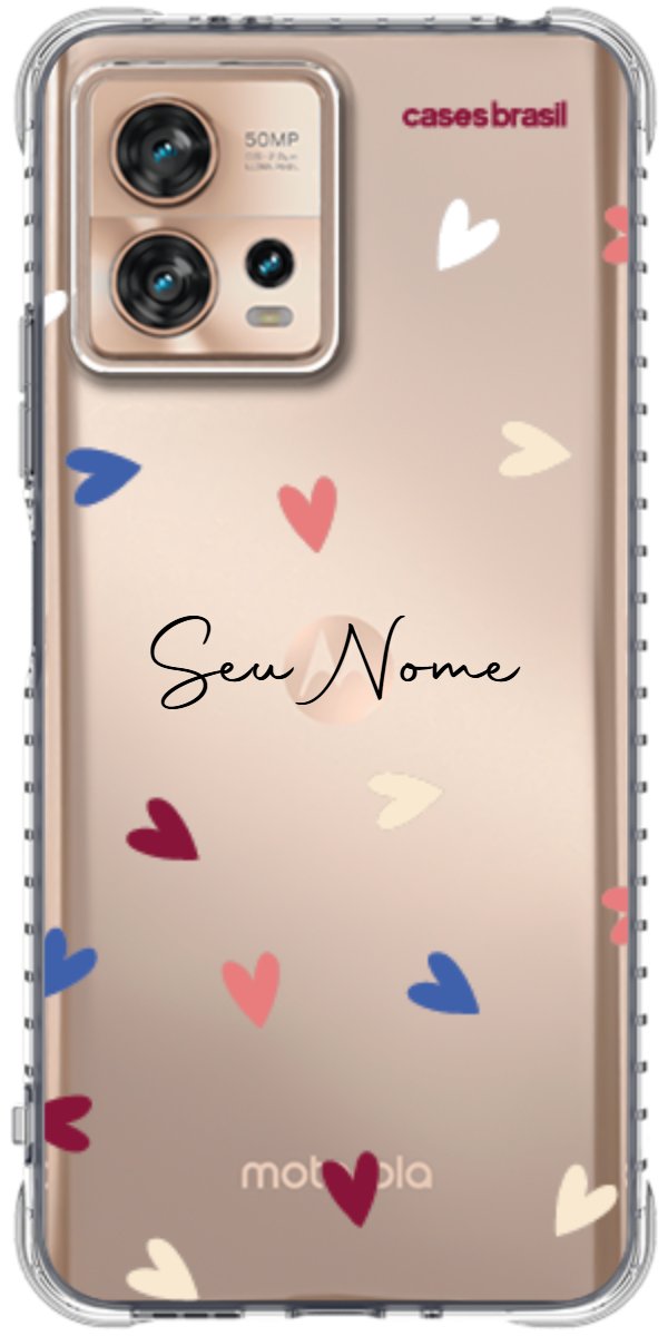 Capinha para Celular Corações Coloridos