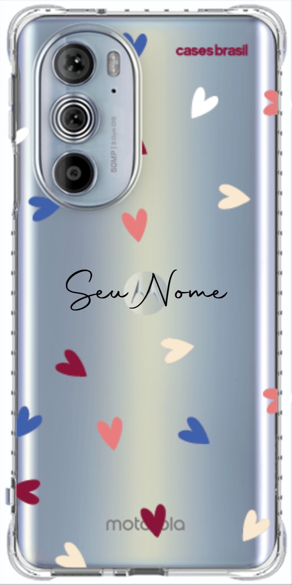 Capinha para Celular Corações Coloridos
