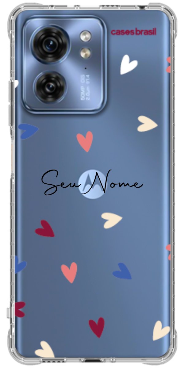 Capinha para Celular Corações Coloridos