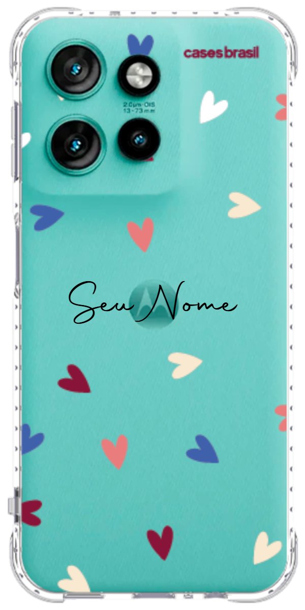 Capinha para Celular Corações Coloridos