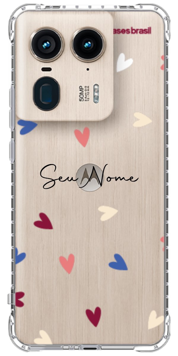 Capinha para Celular Corações Coloridos