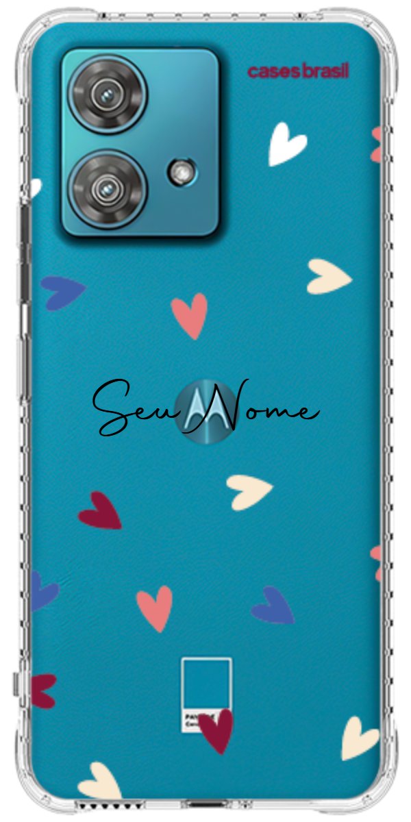 Capinha para Celular Corações Coloridos